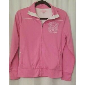 Lily Pulitzer Women's Jacket Pink Palm Beach Crest Long Sleeve Designer  Small